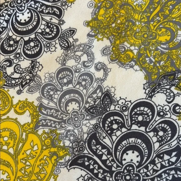 Tranquility by Colorado Clothing A-Line Skirt Set Mini Above Knee Blue Yellow - Picture 6 of 13